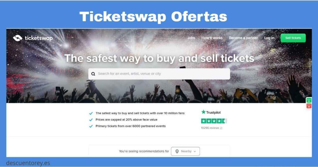 ticketswap ofertas